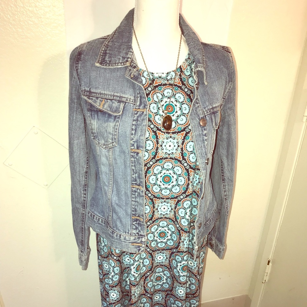 PAISLEY FLORAL SLEEVELESS SWING DRESS